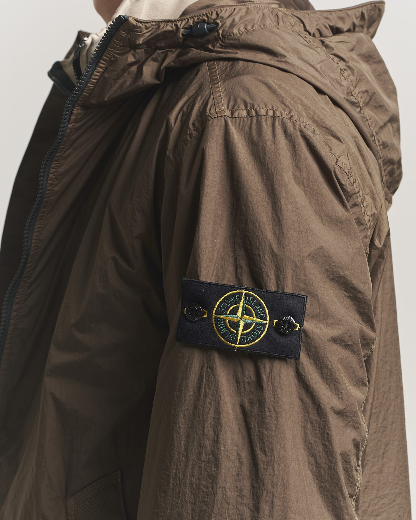 Homme | Manteaux Et Vestes | Stone Island | Crinkle Reps Padded Hood Jacket Umber