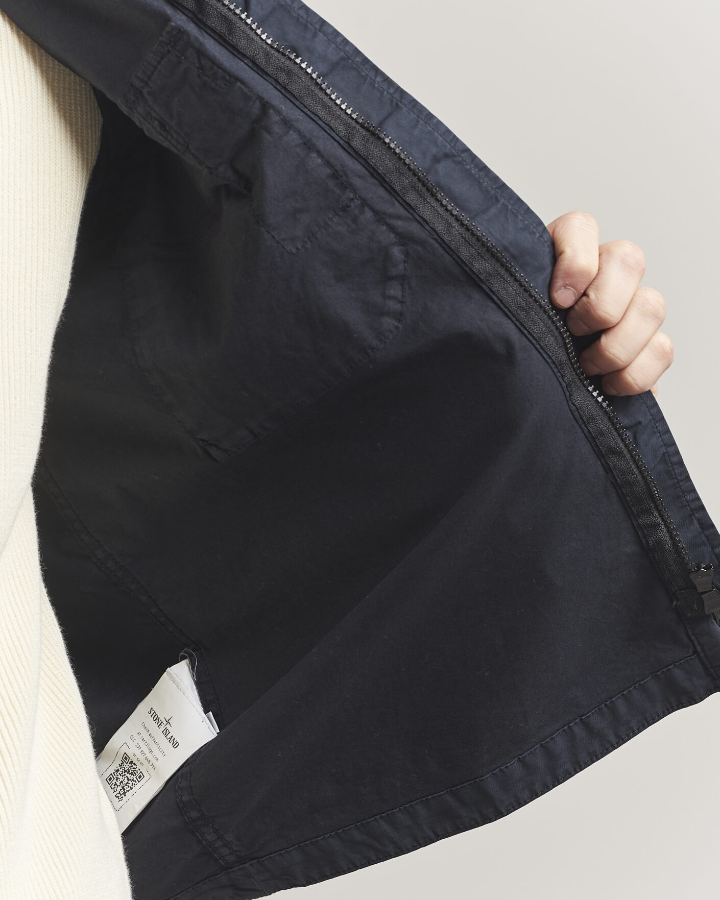 Homme | Manteaux Et Vestes | Stone Island | Organic Cotton Twill Overshirt Navy