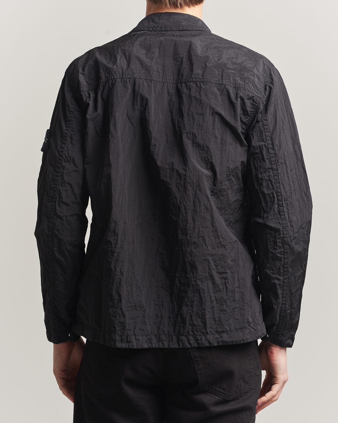 Homme | Chemises | Stone Island | Nylon Metal Zip Overshirt Black