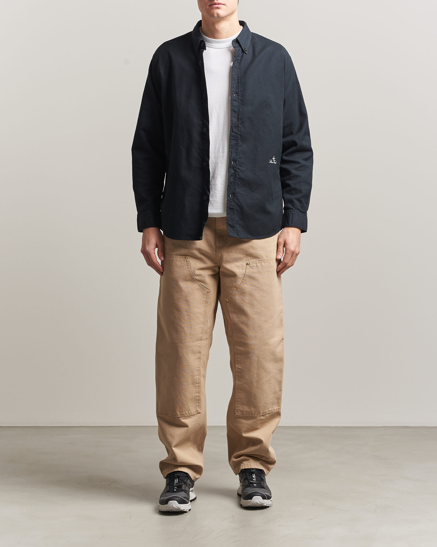 Homme | Chemises | Stone Island | Organic Cotton Oxford Shirt Navy