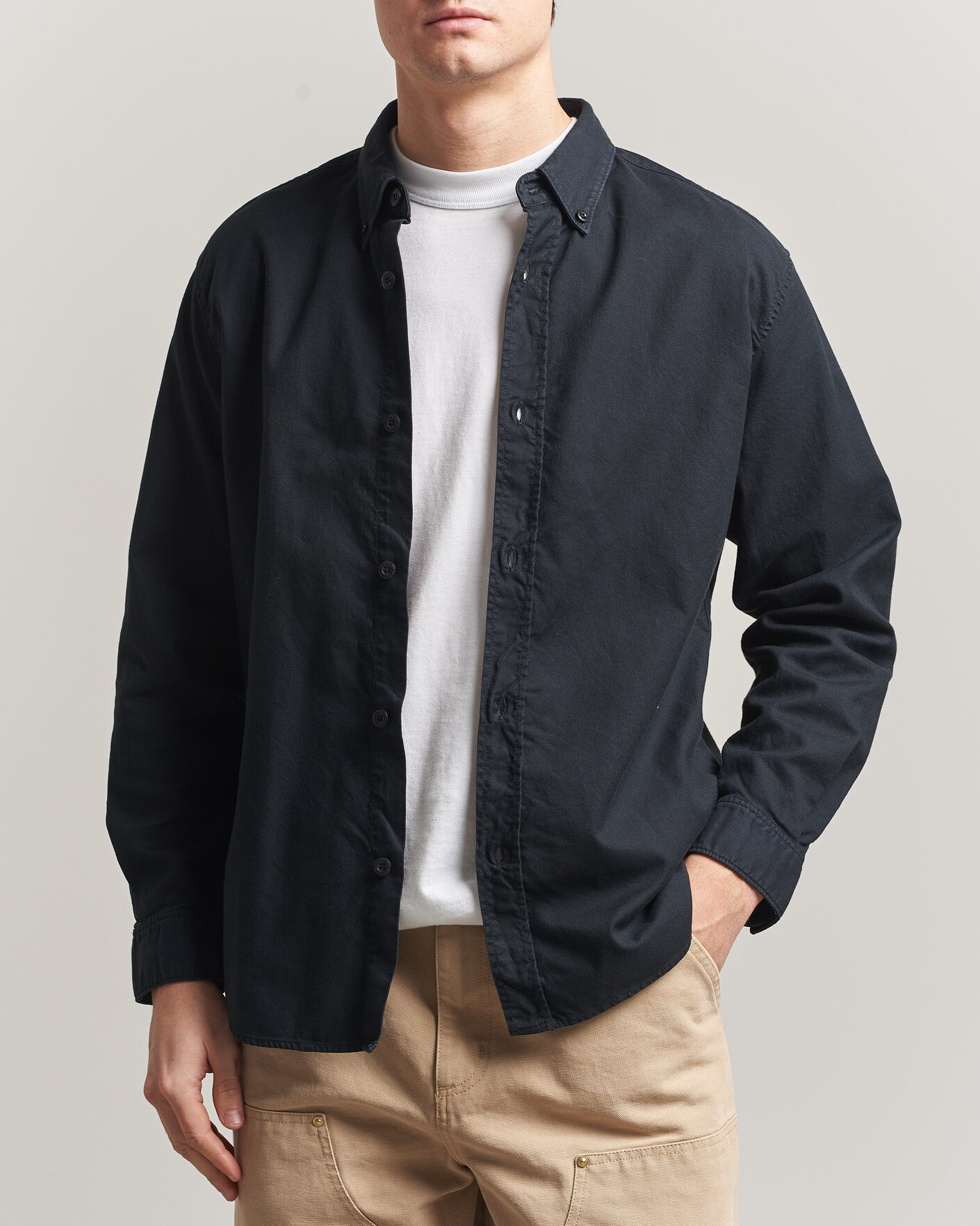 Homme | Chemises | Stone Island | Organic Cotton Oxford Shirt Navy