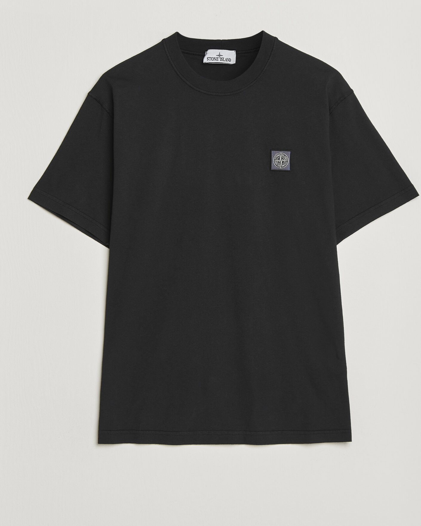 Homme | T-shirts | Stone Island | Organic Cotton Fissato Effect T-Shirt Black