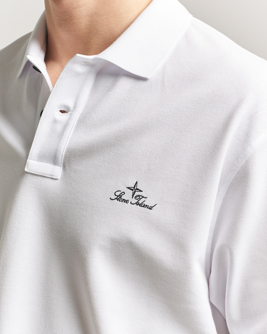 Homme | Polos | Stone Island | Organic Cotton Pique White