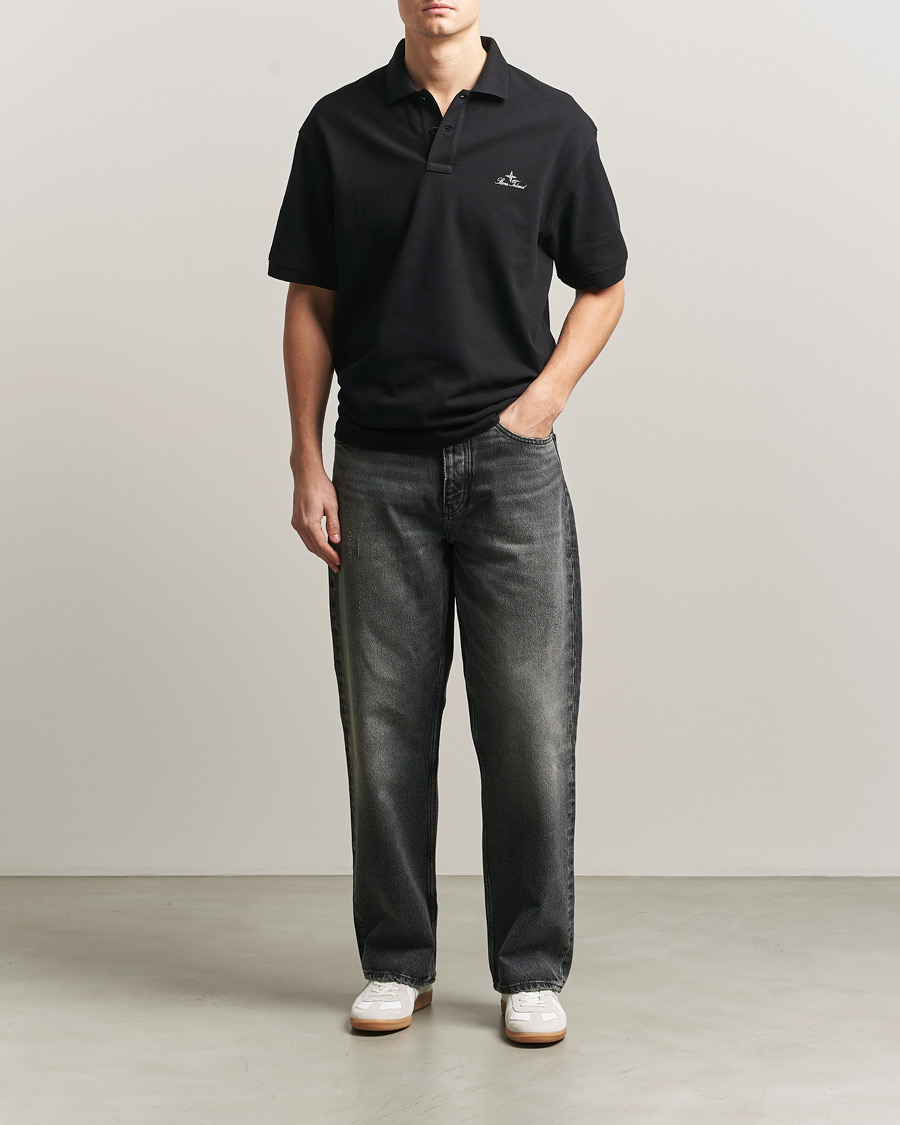Homme | Polos | Stone Island | Organic Cotton Pique Black