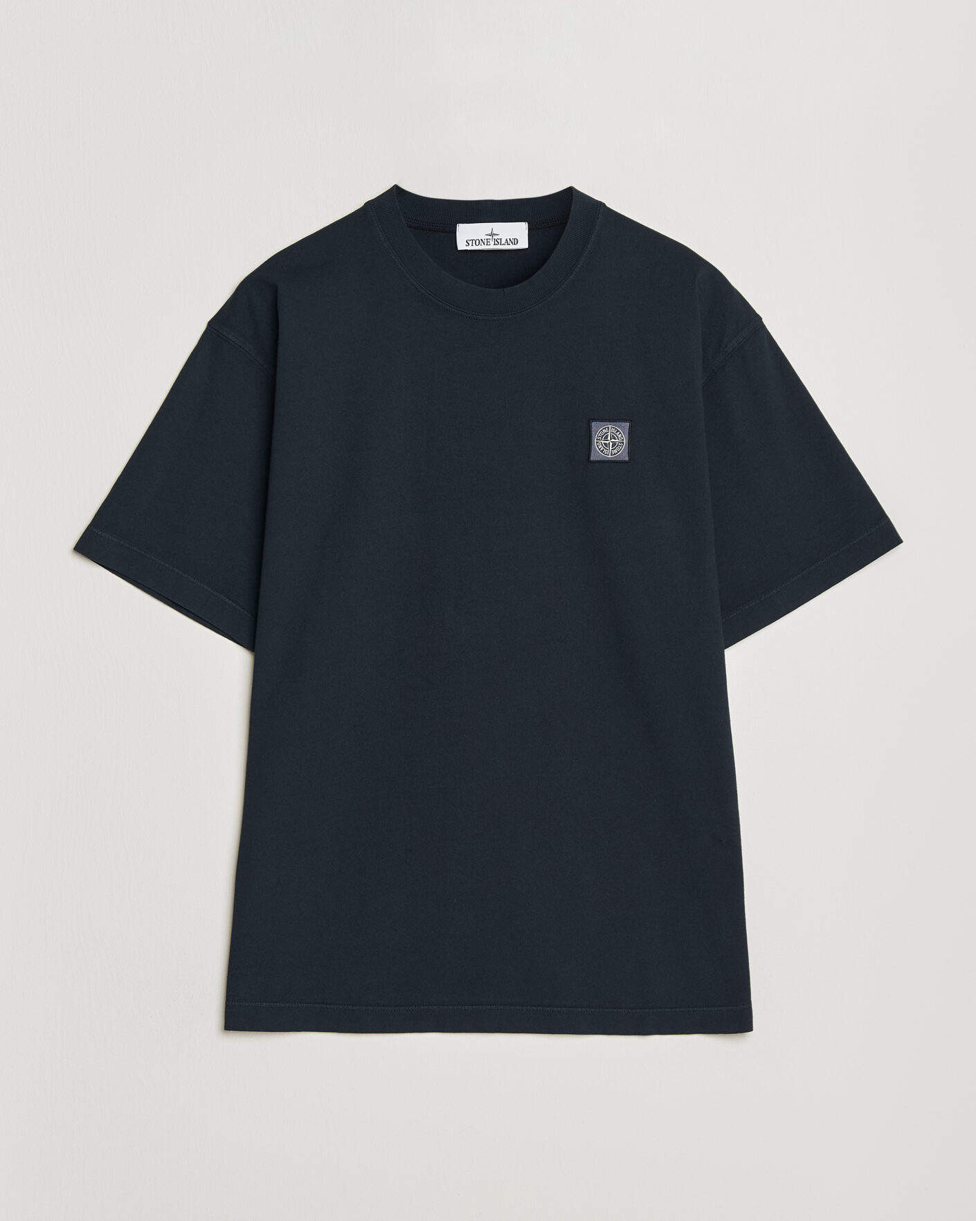 Homme | T-shirts | Stone Island | Combed Organic Cotton T-Shirt Navy