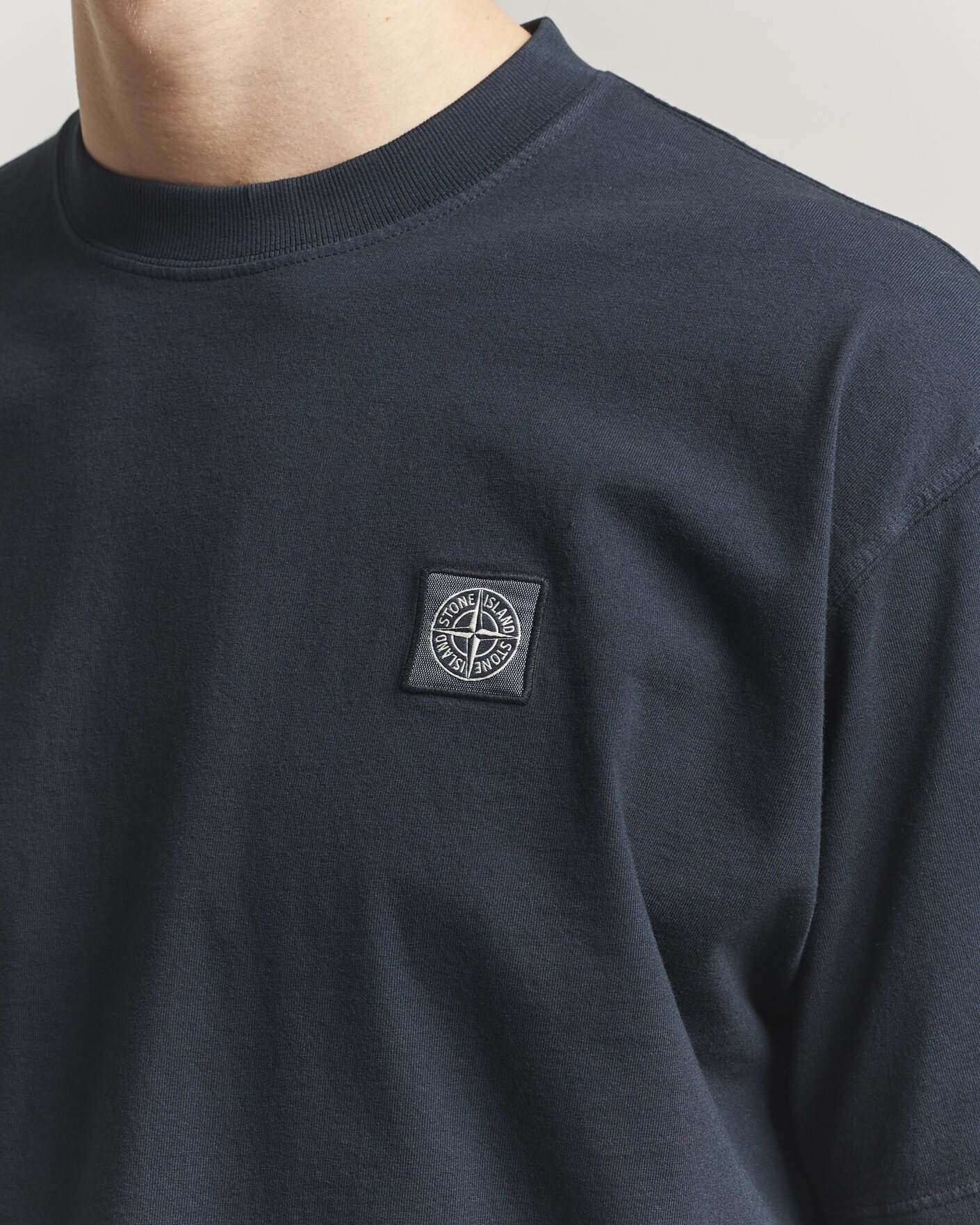 Homme | T-shirts | Stone Island | Combed Organic Cotton T-Shirt Navy