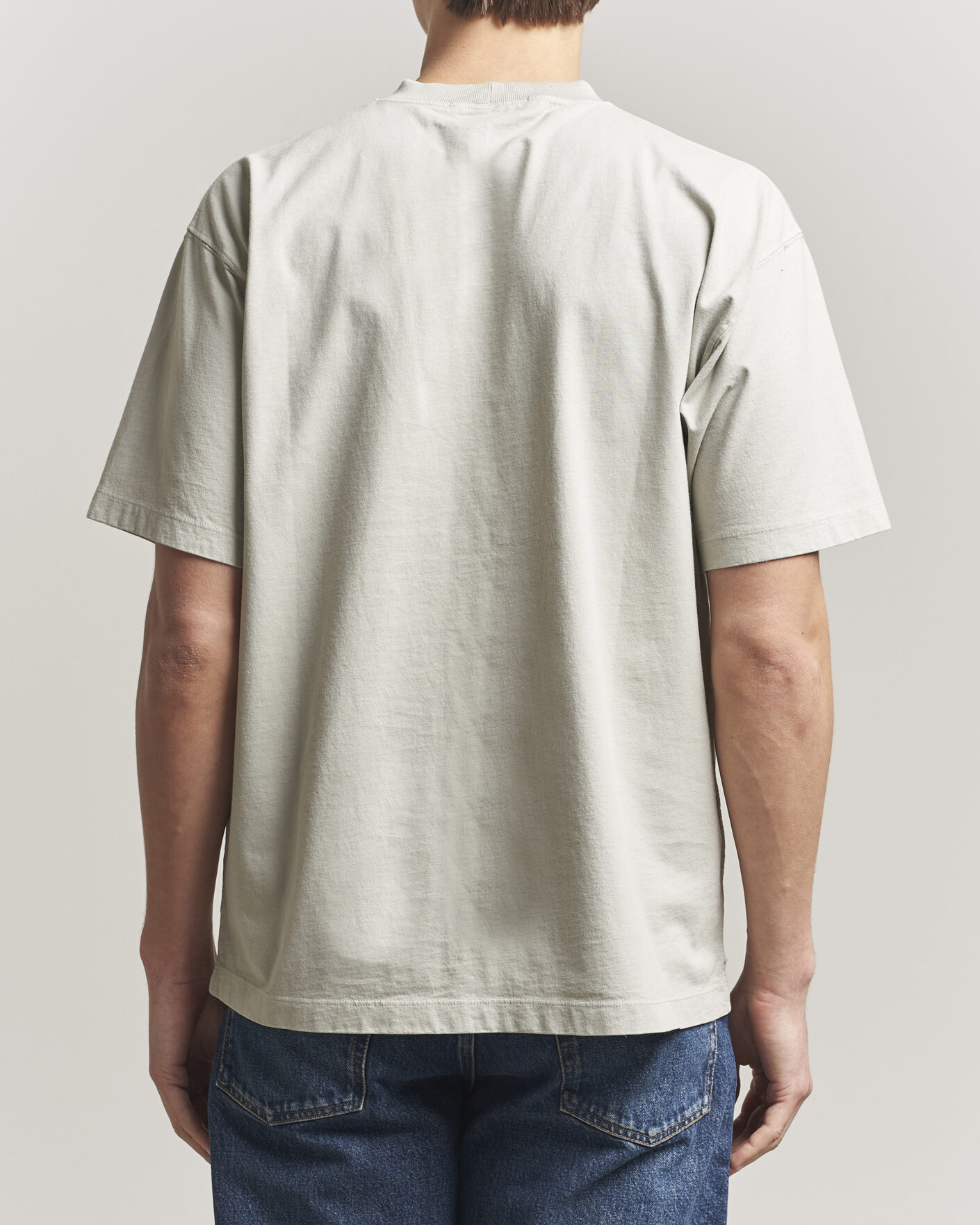 Homme | T-shirts | Stone Island | Combed Organic Cotton T-Shirt Pearl Grey