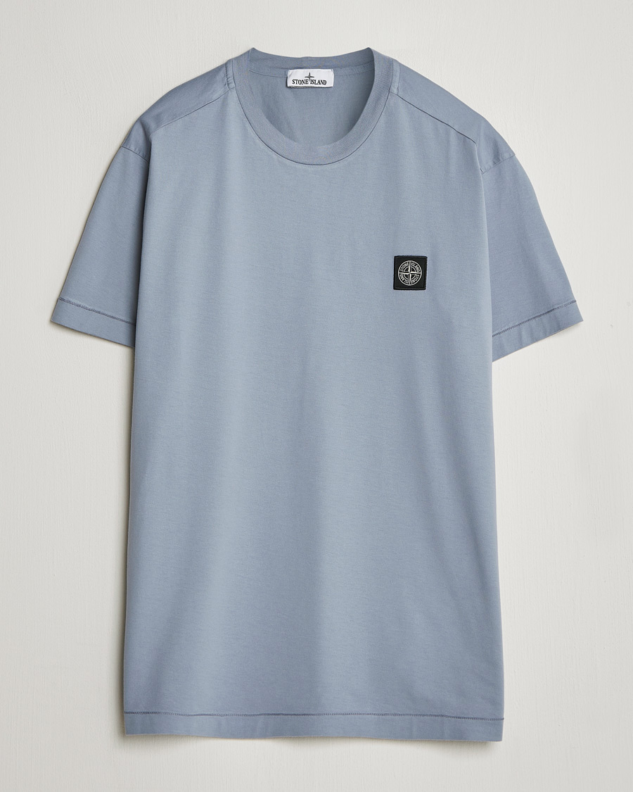 Homme | T-shirts | Stone Island | Garment Dyed Cotton Jersey T-Shirt Dark Blue