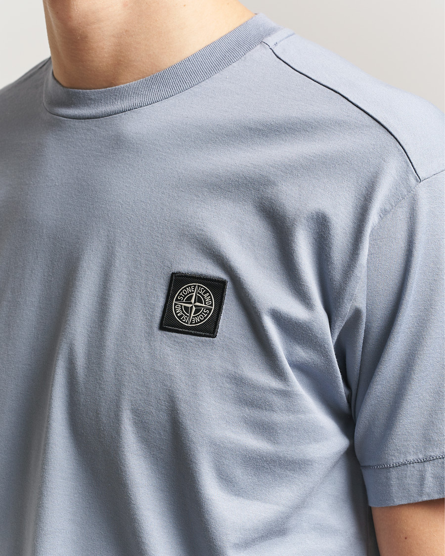 Homme | T-shirts | Stone Island | Garment Dyed Cotton Jersey T-Shirt Dark Blue