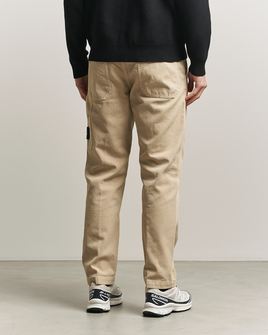 Homme | Pantalons | Stone Island | Organic Panama Cotton Trousers Desert