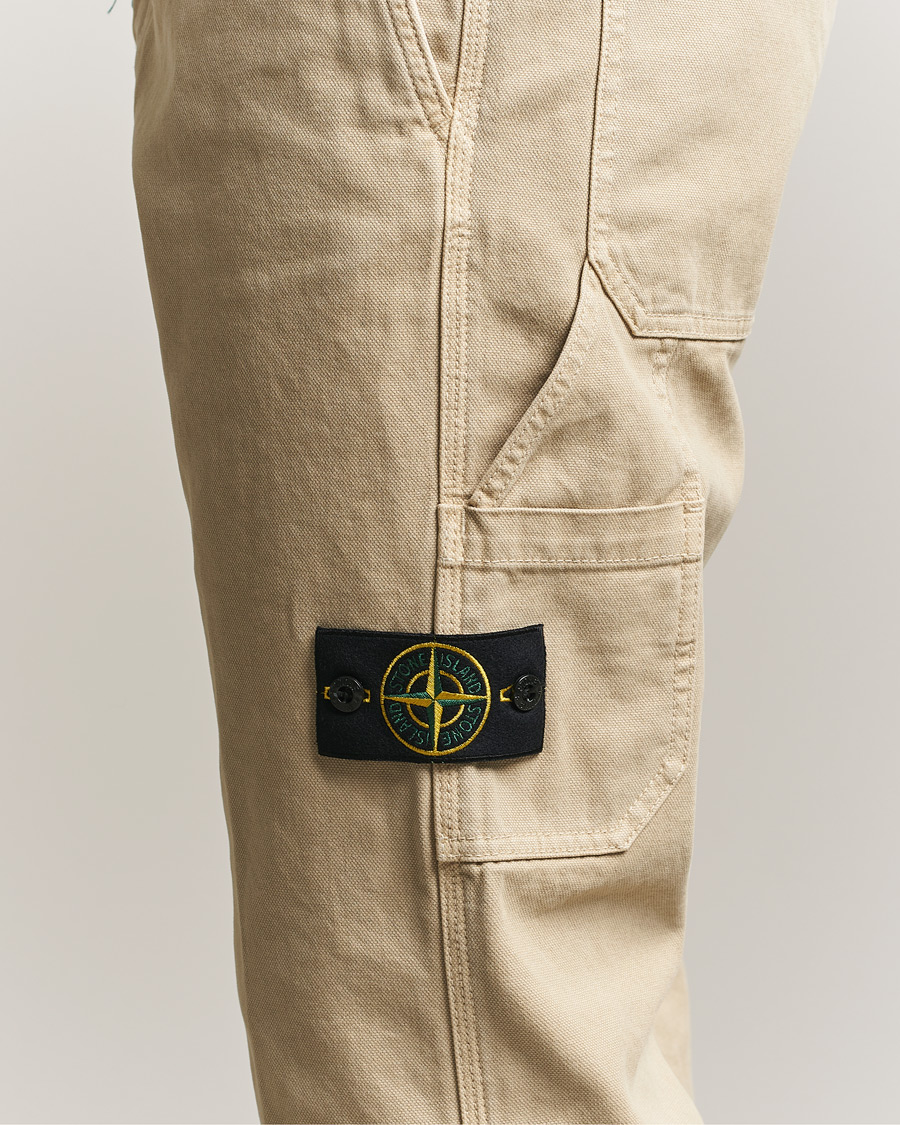 Homme | Pantalons | Stone Island | Organic Panama Cotton Trousers Desert
