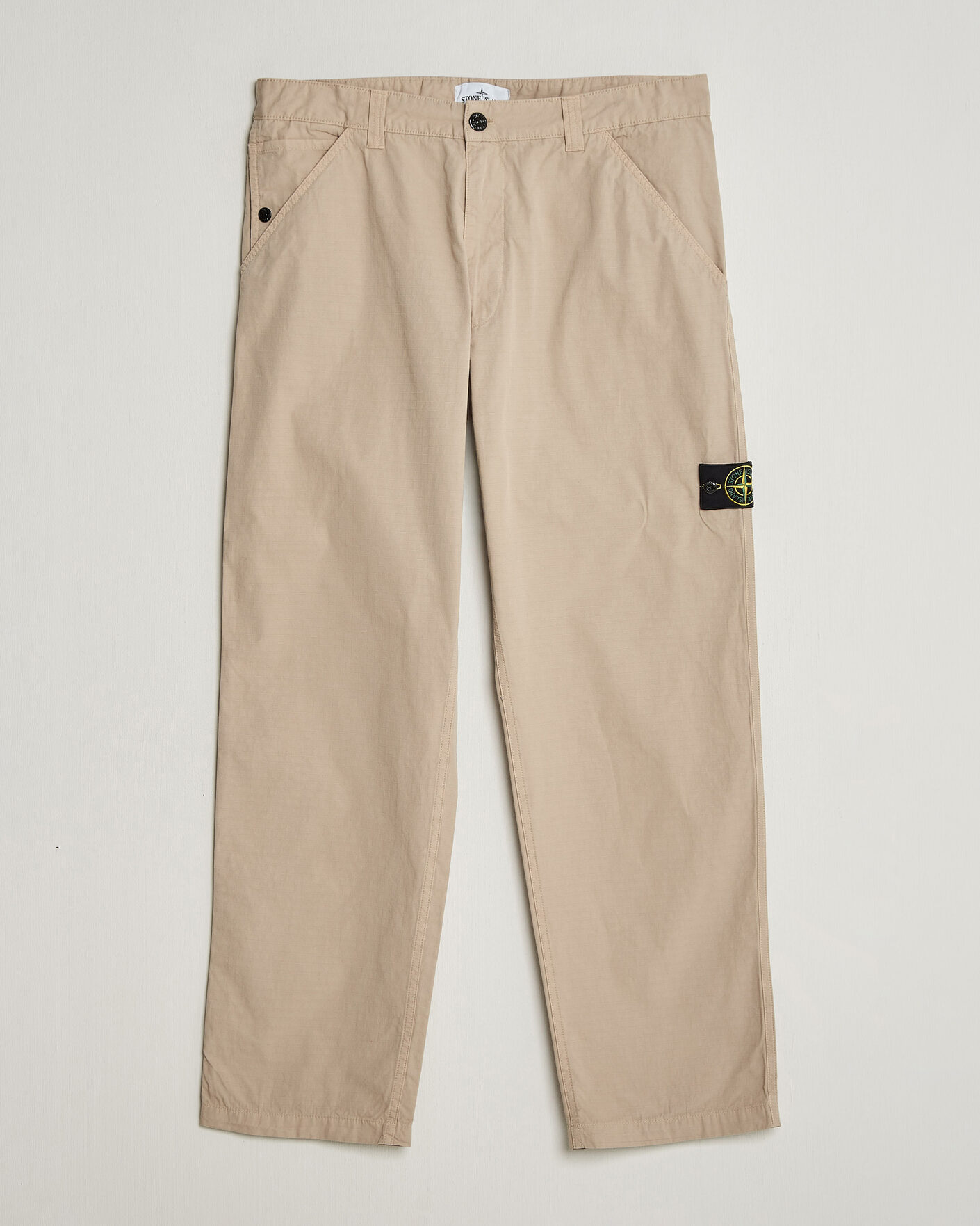 Homme | Pantalons | Stone Island | Cotton Ripstop Trousers Desert
