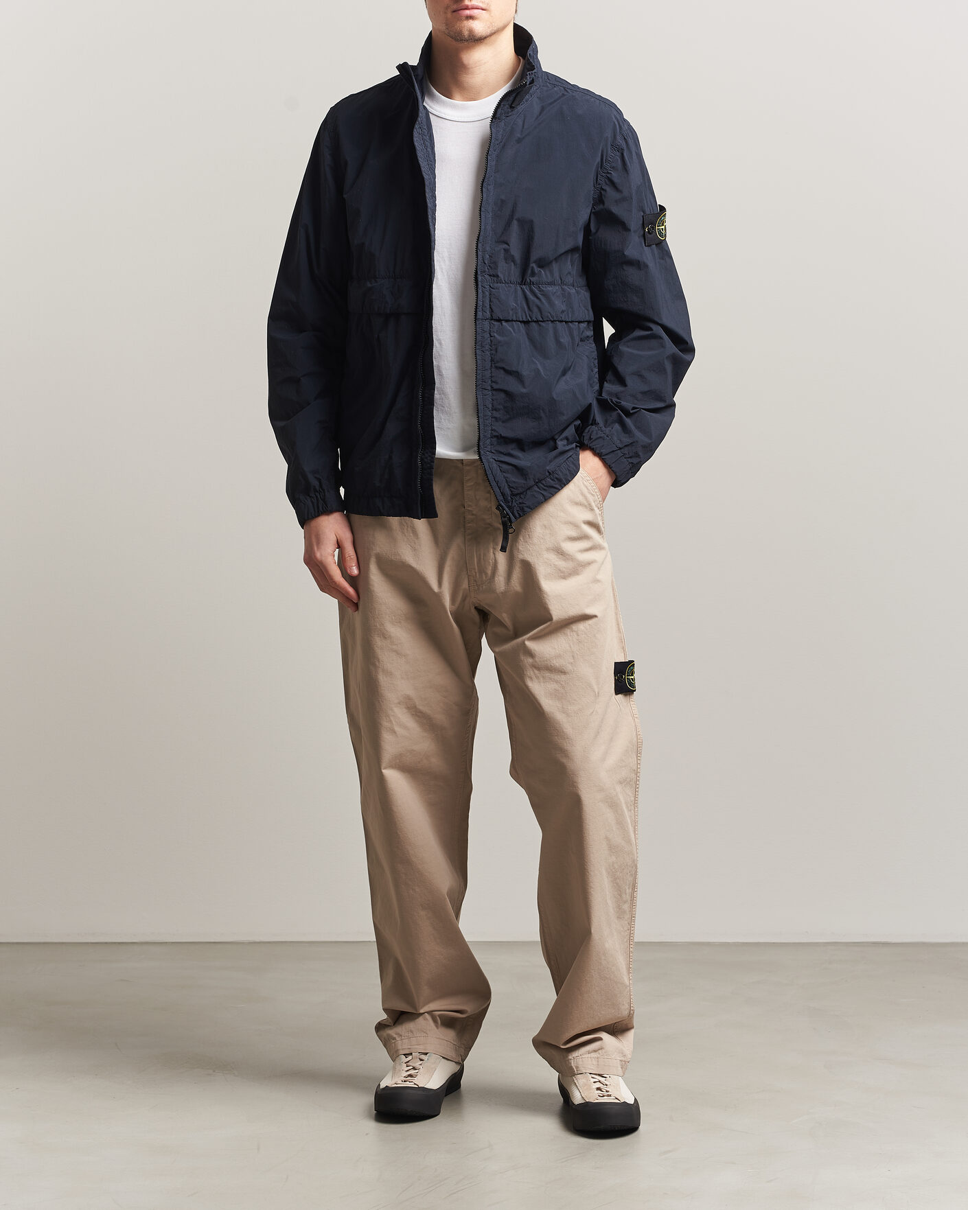 Homme | Pantalons | Stone Island | Cotton Ripstop Trousers Desert