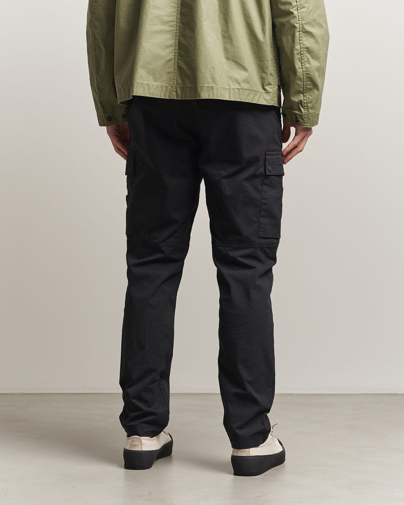 Homme | Pantalons | Stone Island | Stretch Cotton Twill Cargo Trousers Black
