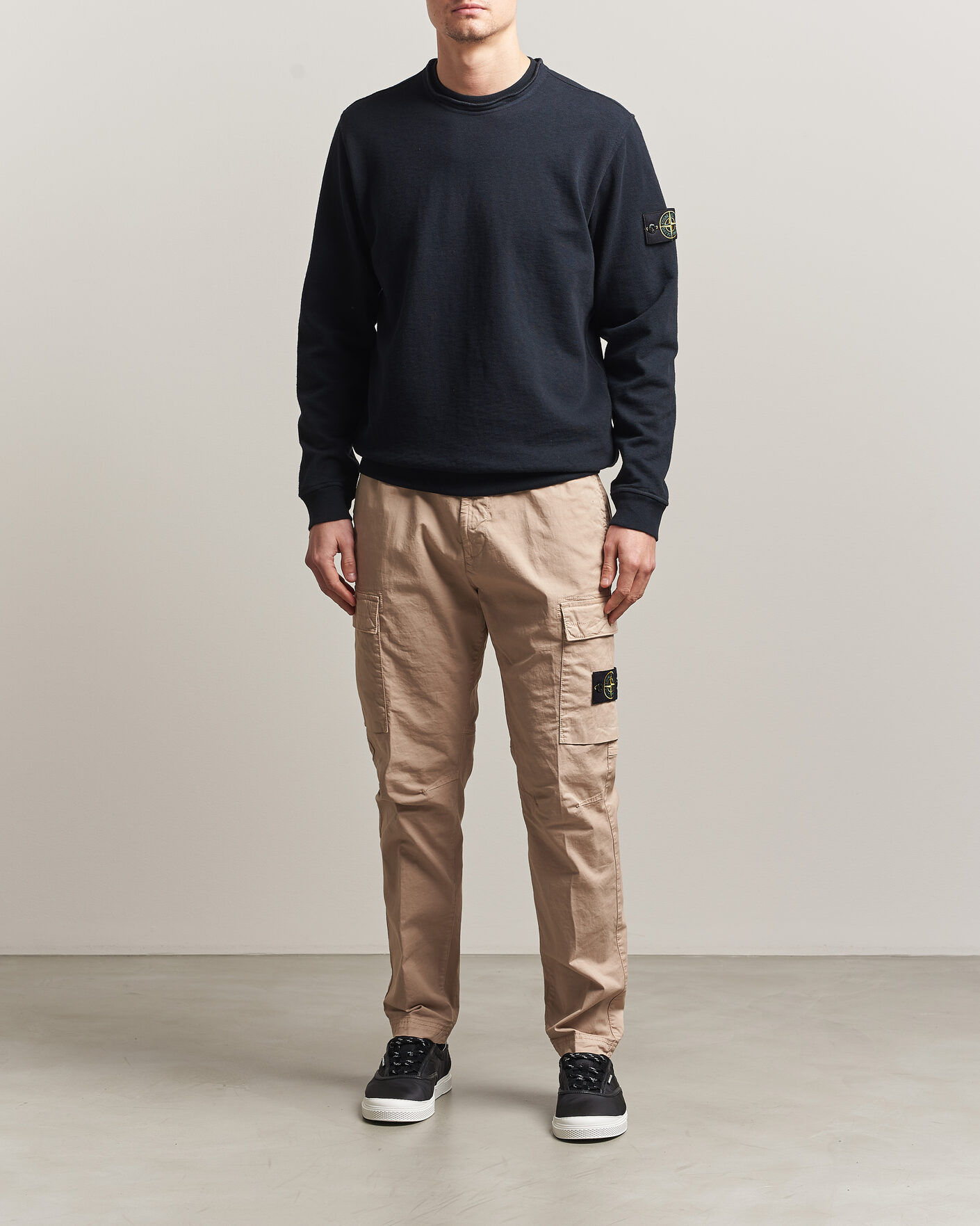 Homme | Pantalons | Stone Island | Stretch Cotton Twill Cargo Trousers Desert