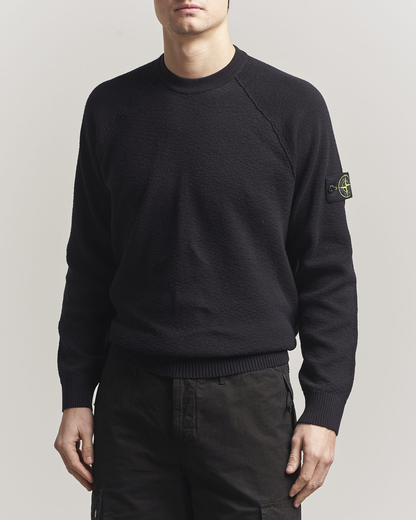 Homme | Pulls Et Tricots | Stone Island | Raw Hand Organic Cotton Crewneck Navy