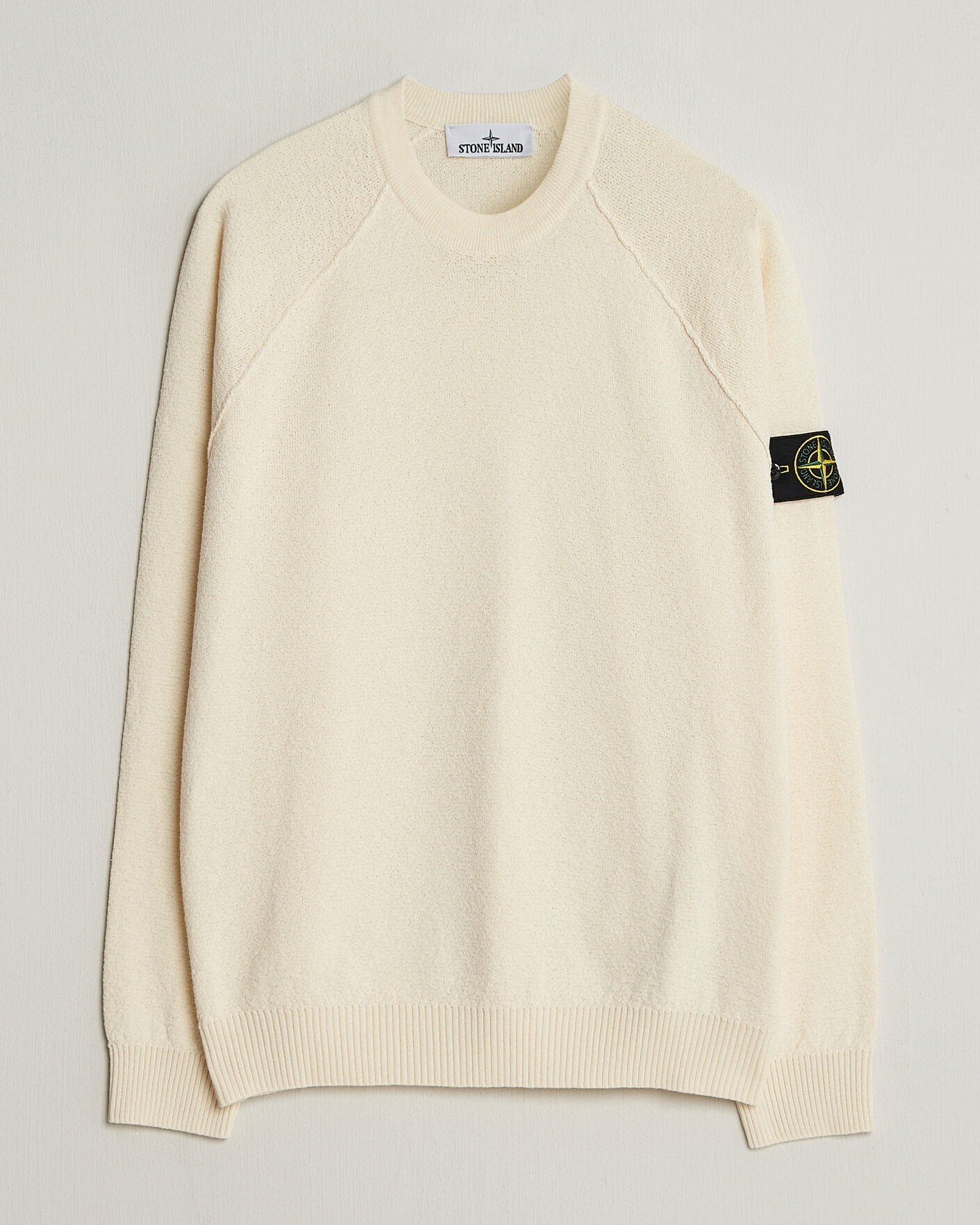 Homme | Pulls Et Tricots | Stone Island | Raw Hand Organic Cotton Crewneck Ivory