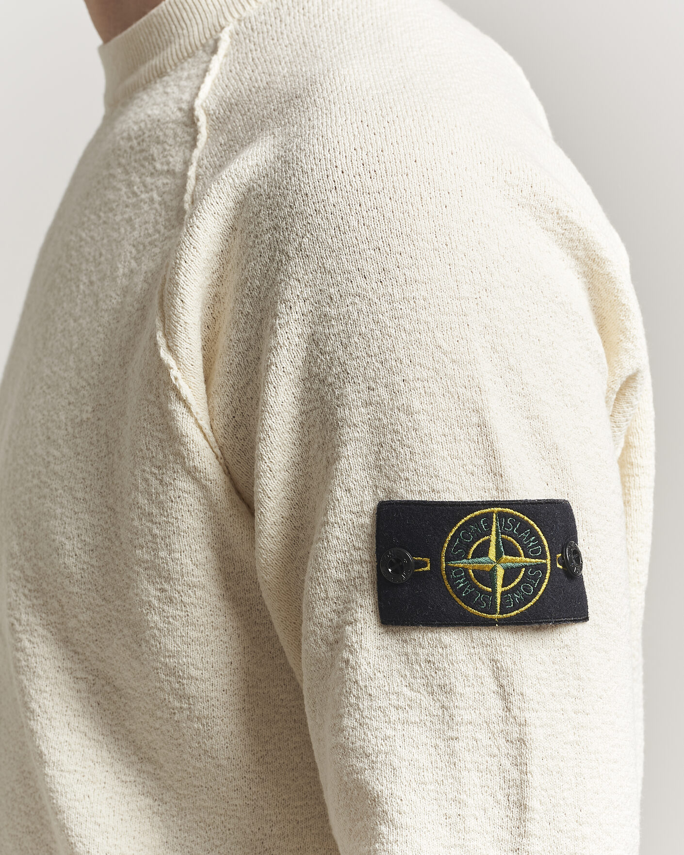 Homme | Pulls Et Tricots | Stone Island | Raw Hand Organic Cotton Crewneck Ivory