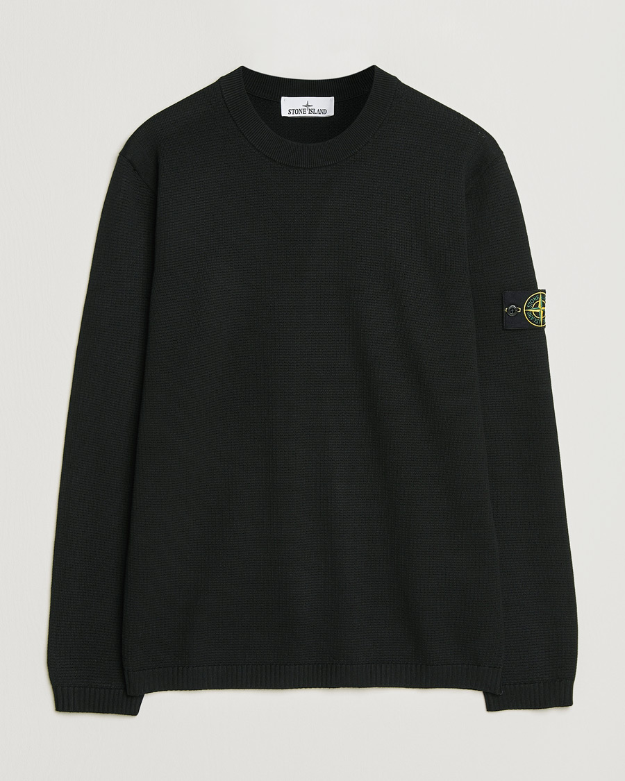 Homme | Pulls Et Tricots | Stone Island | Micro Stitch Soft Organic Cotton Crewneck Black