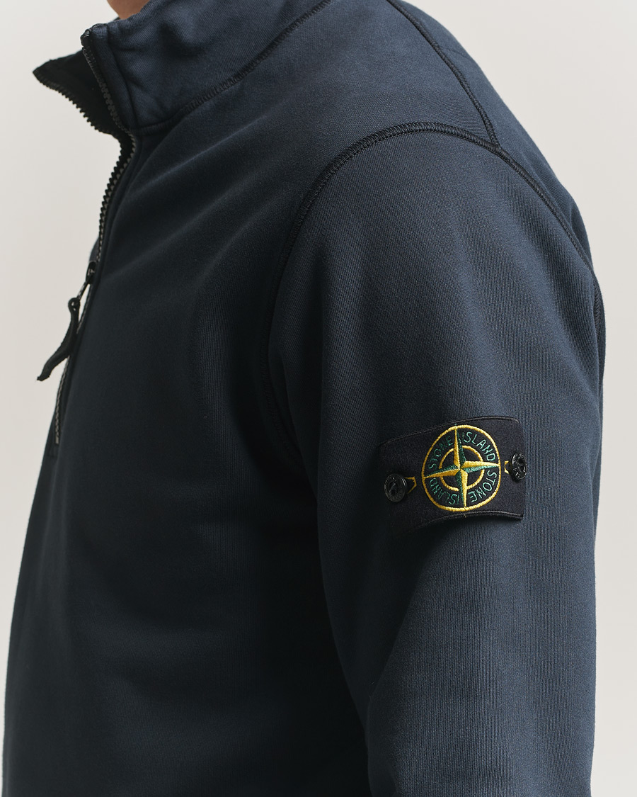 Homme | Pulls Et Tricots | Stone Island | Garment Dyed Fleece Half Zip Navy