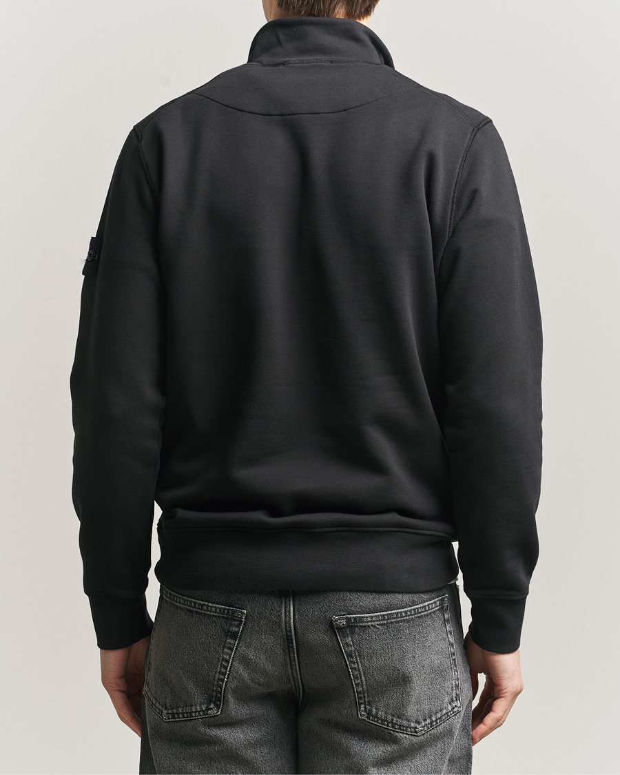 Homme | Pulls Et Tricots | Stone Island | Garment Dyed Fleece Half Zip Black