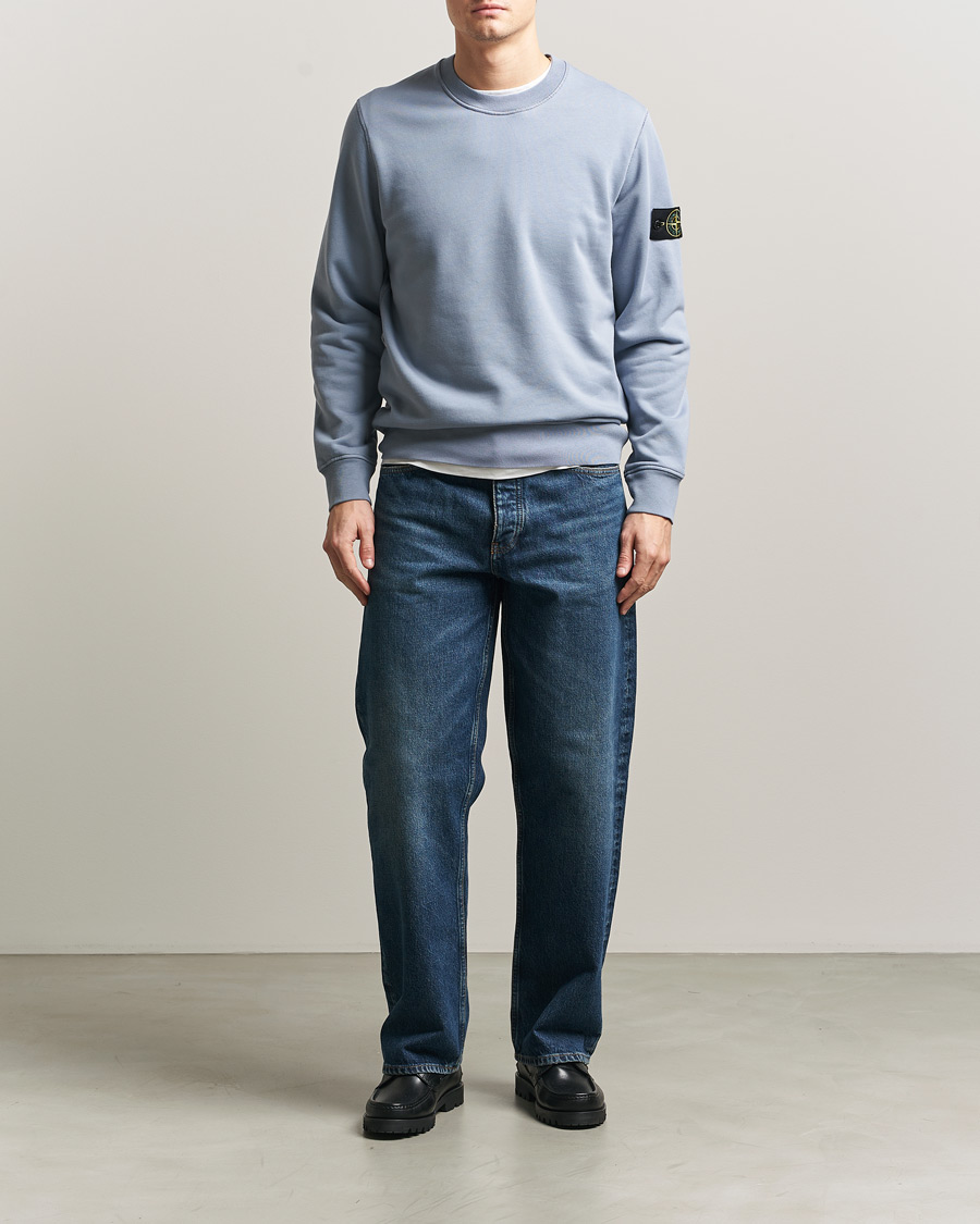 Homme | Pulls Et Tricots | Stone Island | Garment Dyed Fleece Sweatshirt Dark Blue