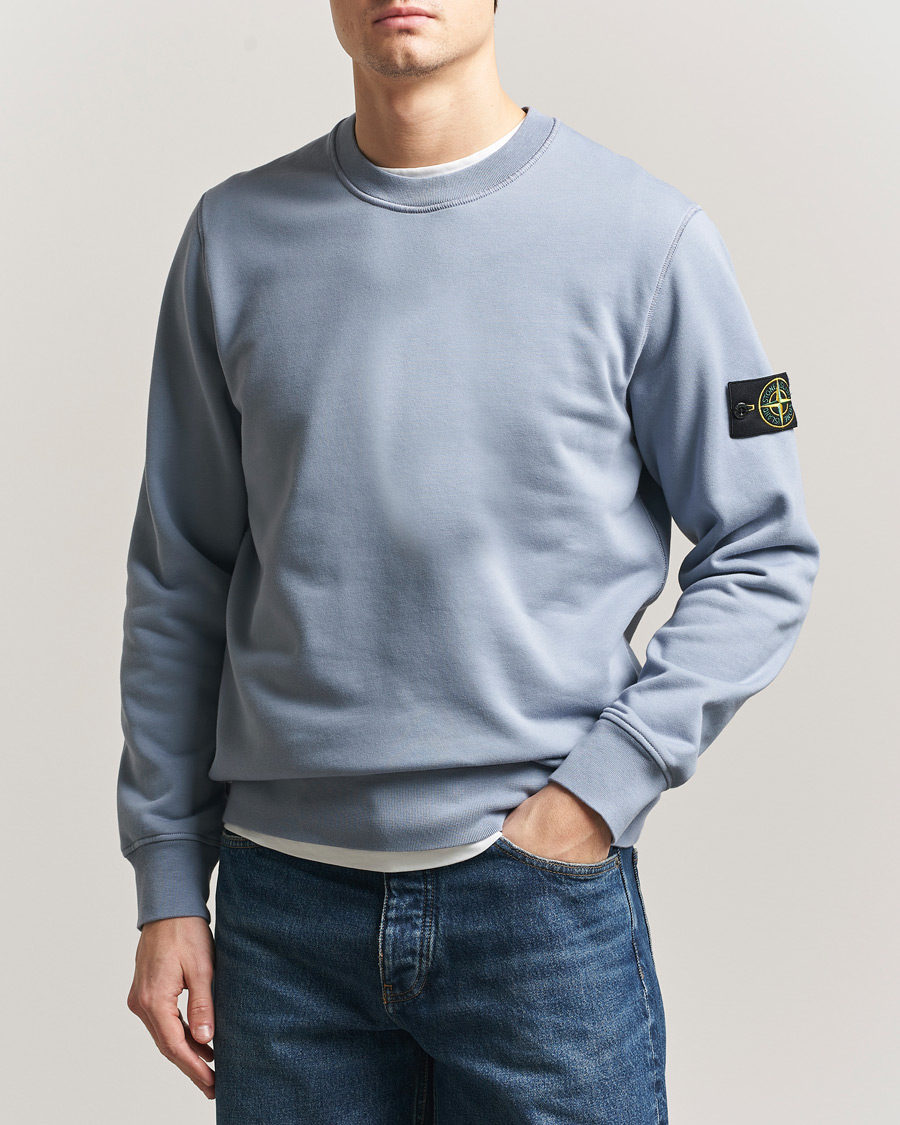 Homme | Pulls Et Tricots | Stone Island | Garment Dyed Fleece Sweatshirt Dark Blue