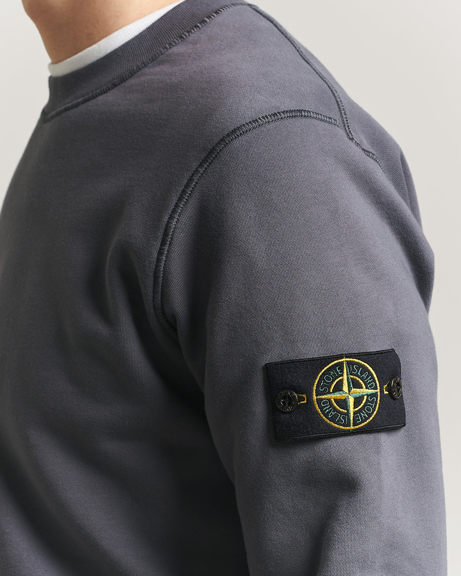 Homme | Pulls Et Tricots | Stone Island | Garment Dyed Fleece Sweatshirt Blue/Grey
