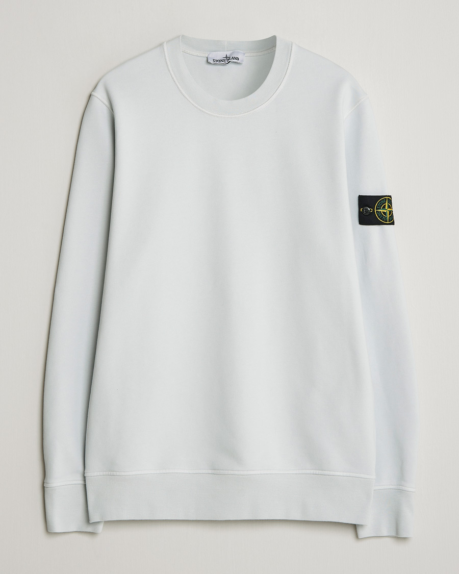Homme | Pulls Et Tricots | Stone Island | Garment Dyed Fleece Sweatshirt Sky Blue