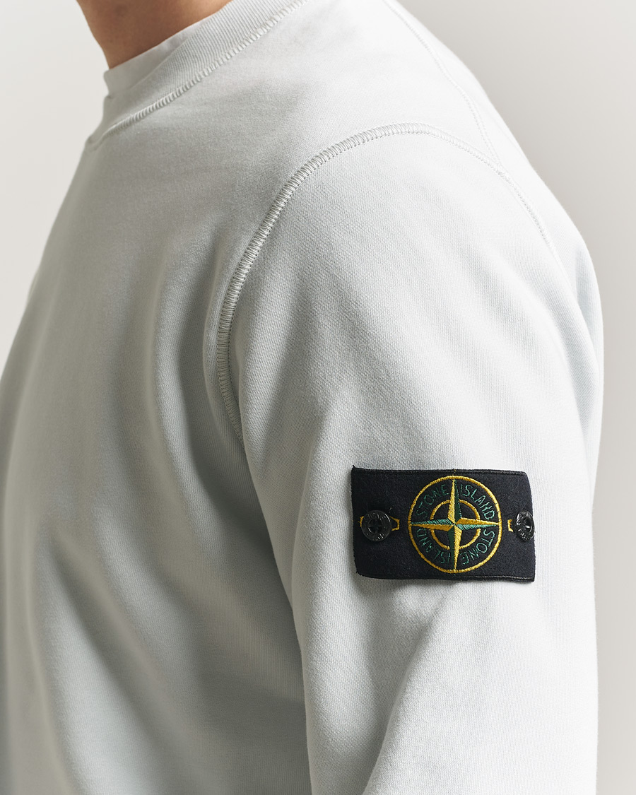 Homme | Pulls Et Tricots | Stone Island | Garment Dyed Fleece Sweatshirt Sky Blue