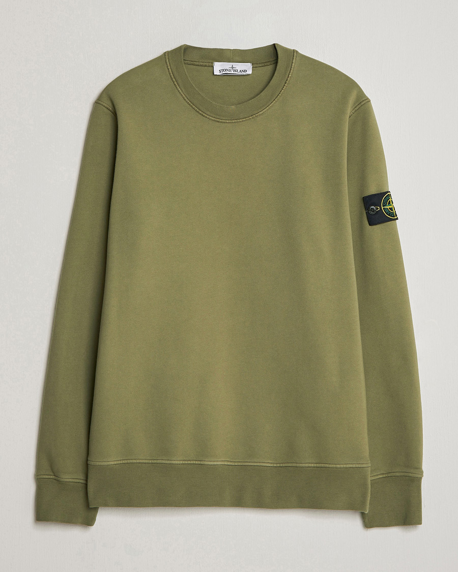 Homme | Pulls Et Tricots | Stone Island | Garment Dyed Fleece Sweatshirt Military Green