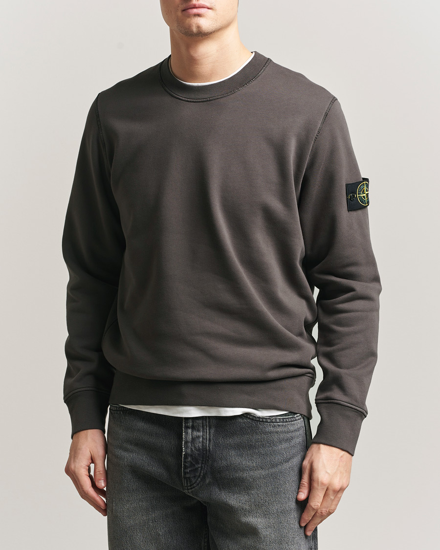 Homme | Pulls Et Tricots | Stone Island | Garment Dyed Fleece Sweatshirt Charcoal