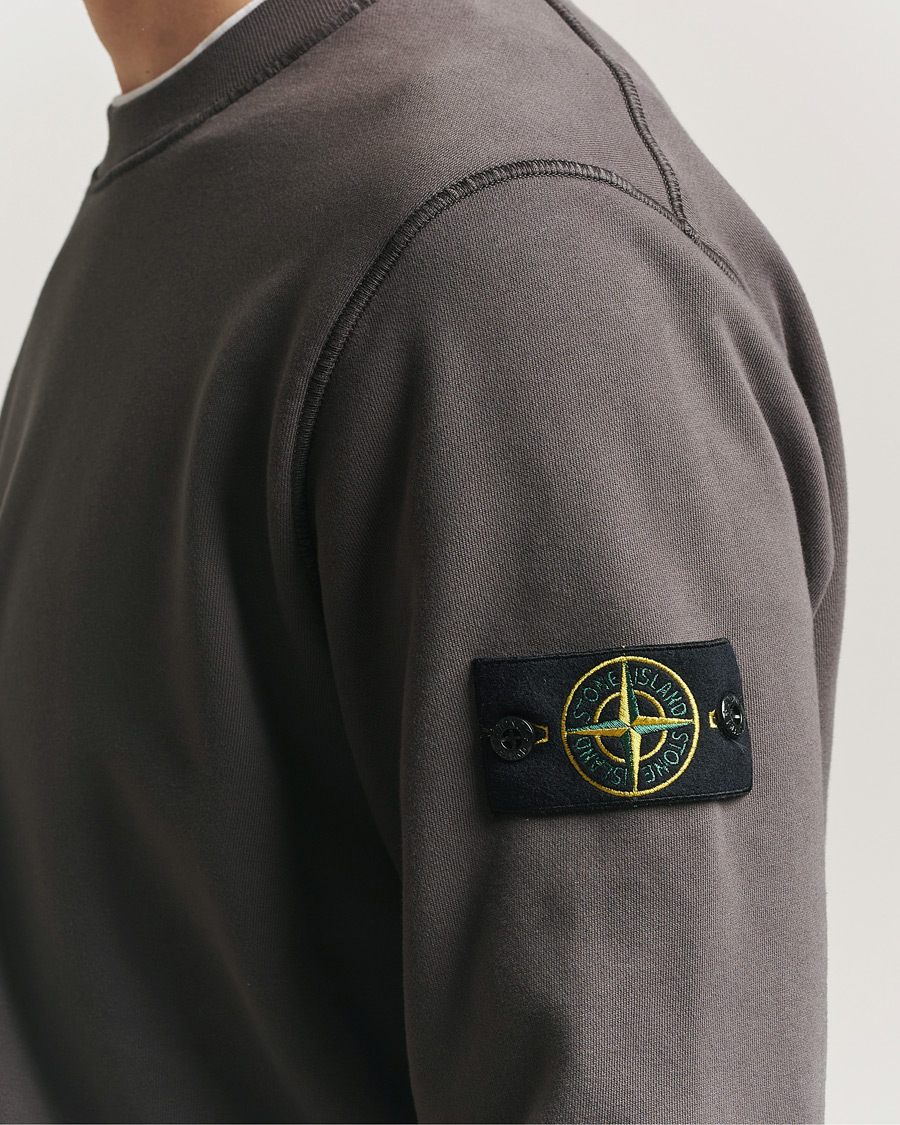 Homme | Pulls Et Tricots | Stone Island | Garment Dyed Fleece Sweatshirt Charcoal
