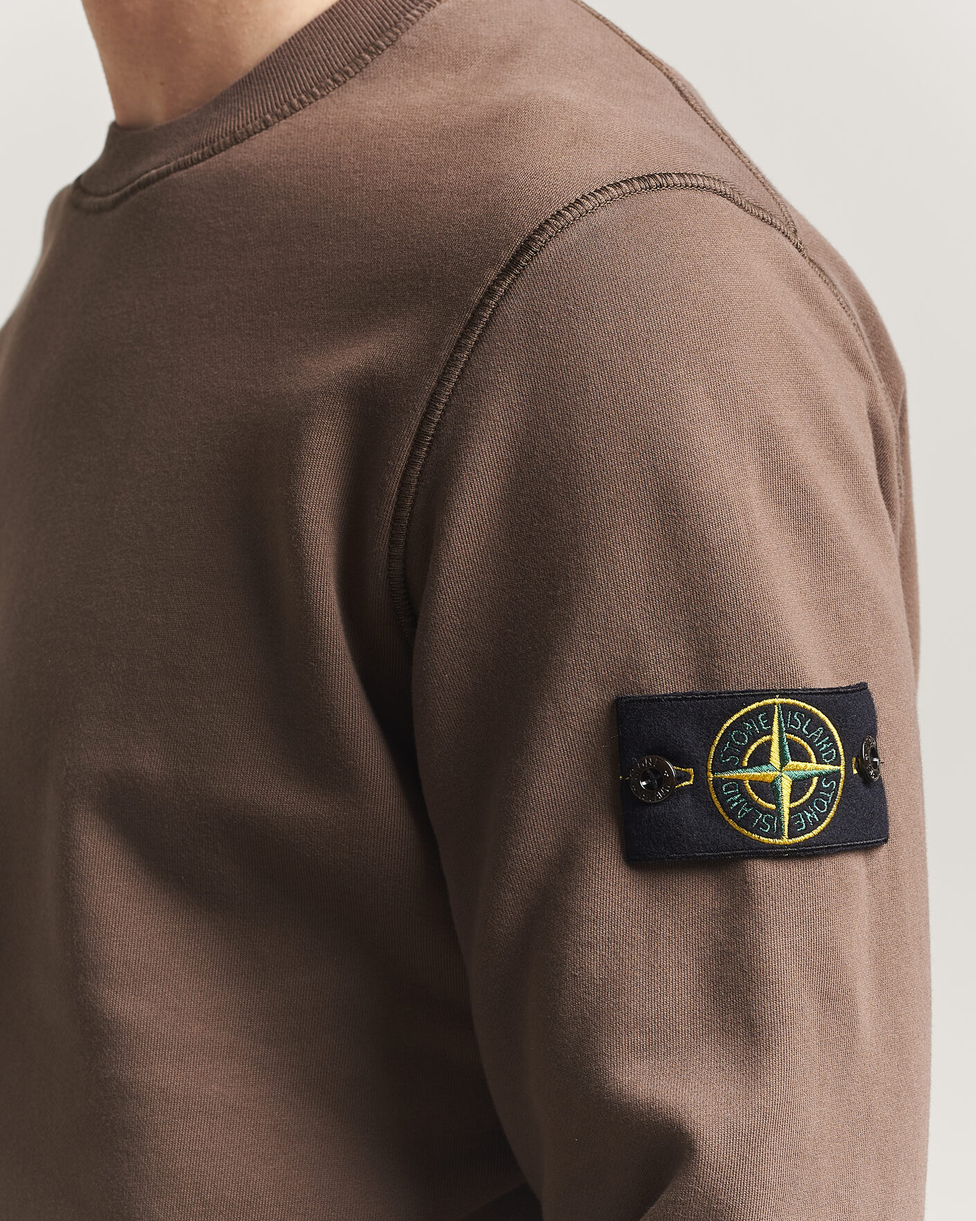 Homme | Pulls Et Tricots | Stone Island | Garment Dyed Fleece Sweatshirt Umber