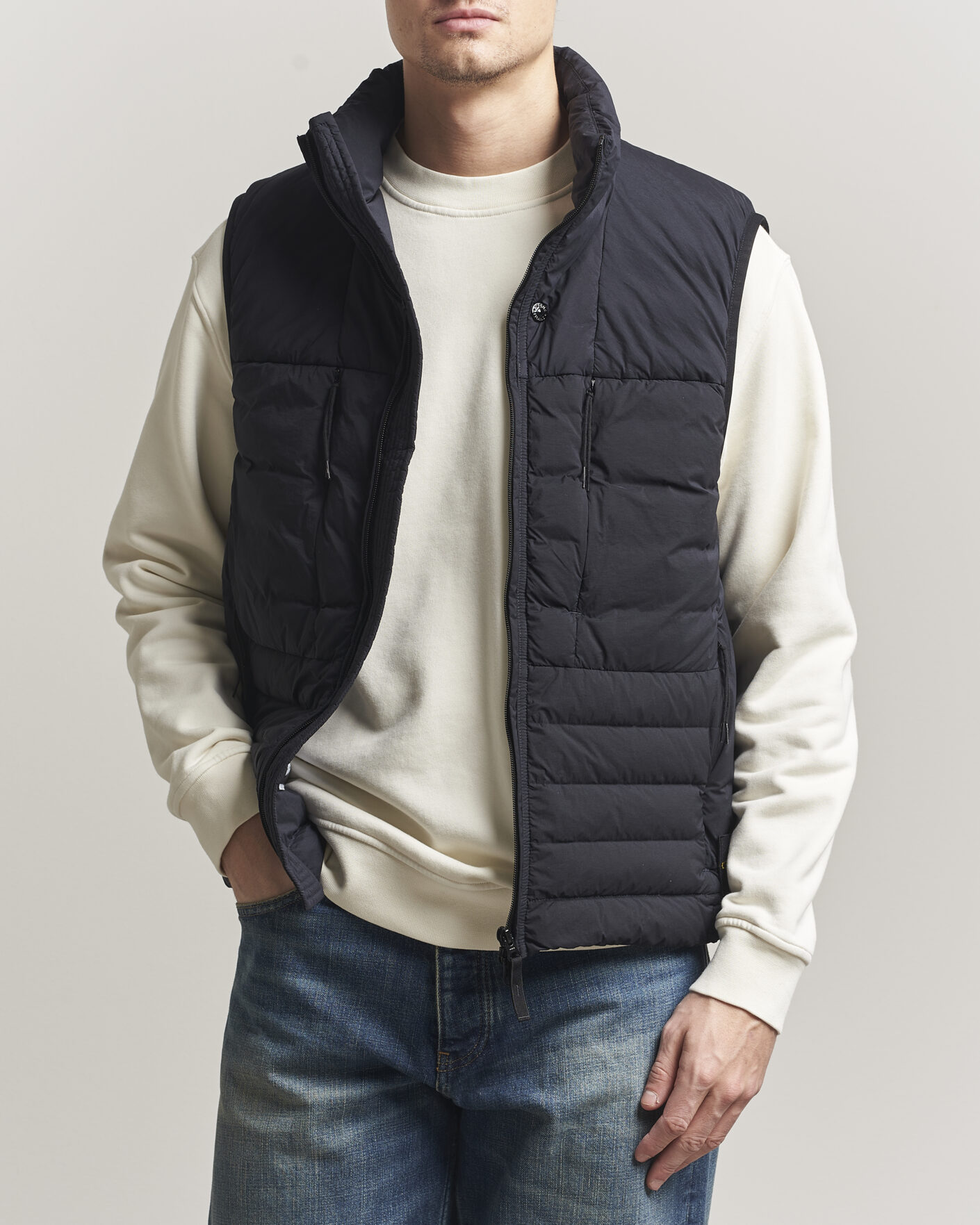 Homme | Gilets | Stone Island | Nylon Down Vest Navy
