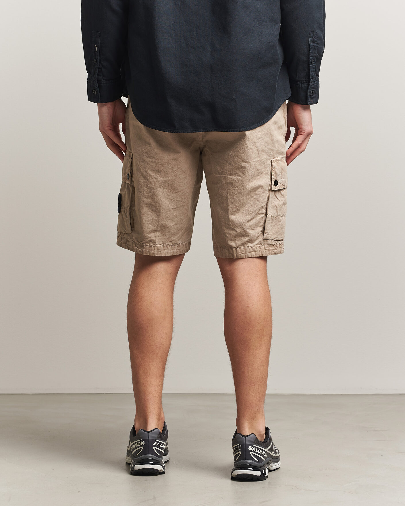 Homme | Shorts | Stone Island | Brushed Cotton Canvas Cargo Shorts Desert