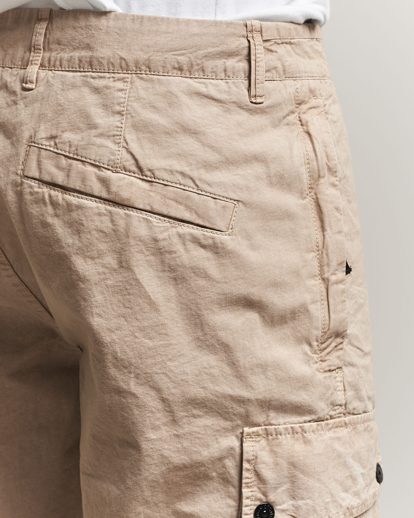 Homme | Shorts | Stone Island | Brushed Cotton Canvas Cargo Shorts Desert