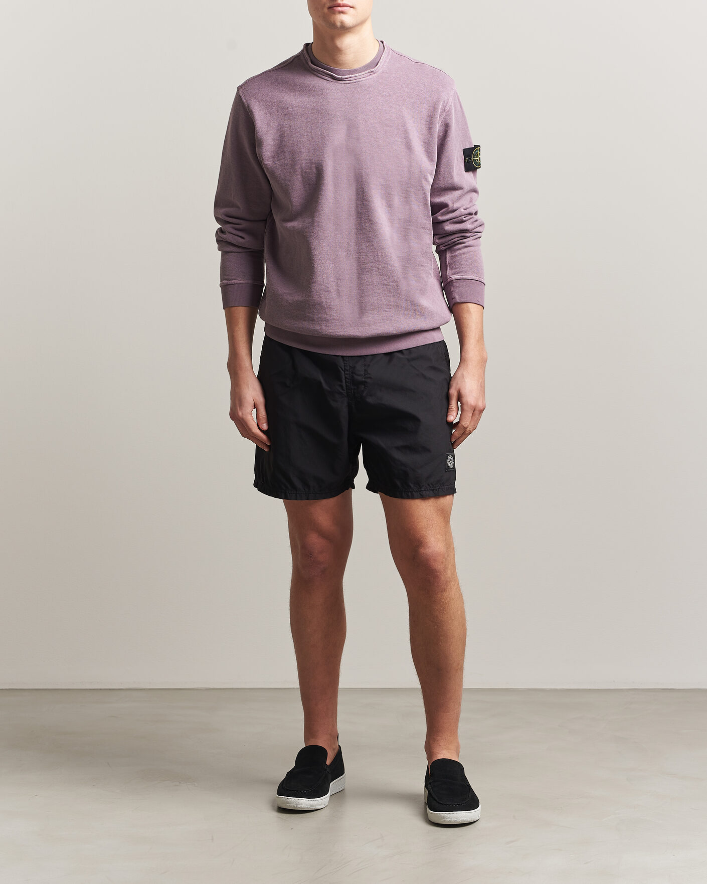 Homme | Maillots De Bain | Stone Island | Brushed Nylon Swimshorts Black