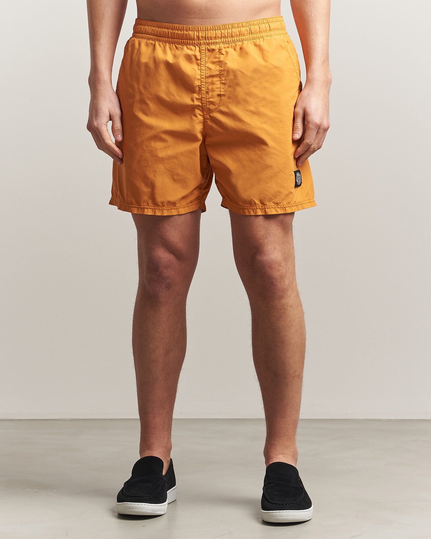 Homme | Maillots De Bain | Stone Island | Brushed Nylon Swimshorts Tangerine
