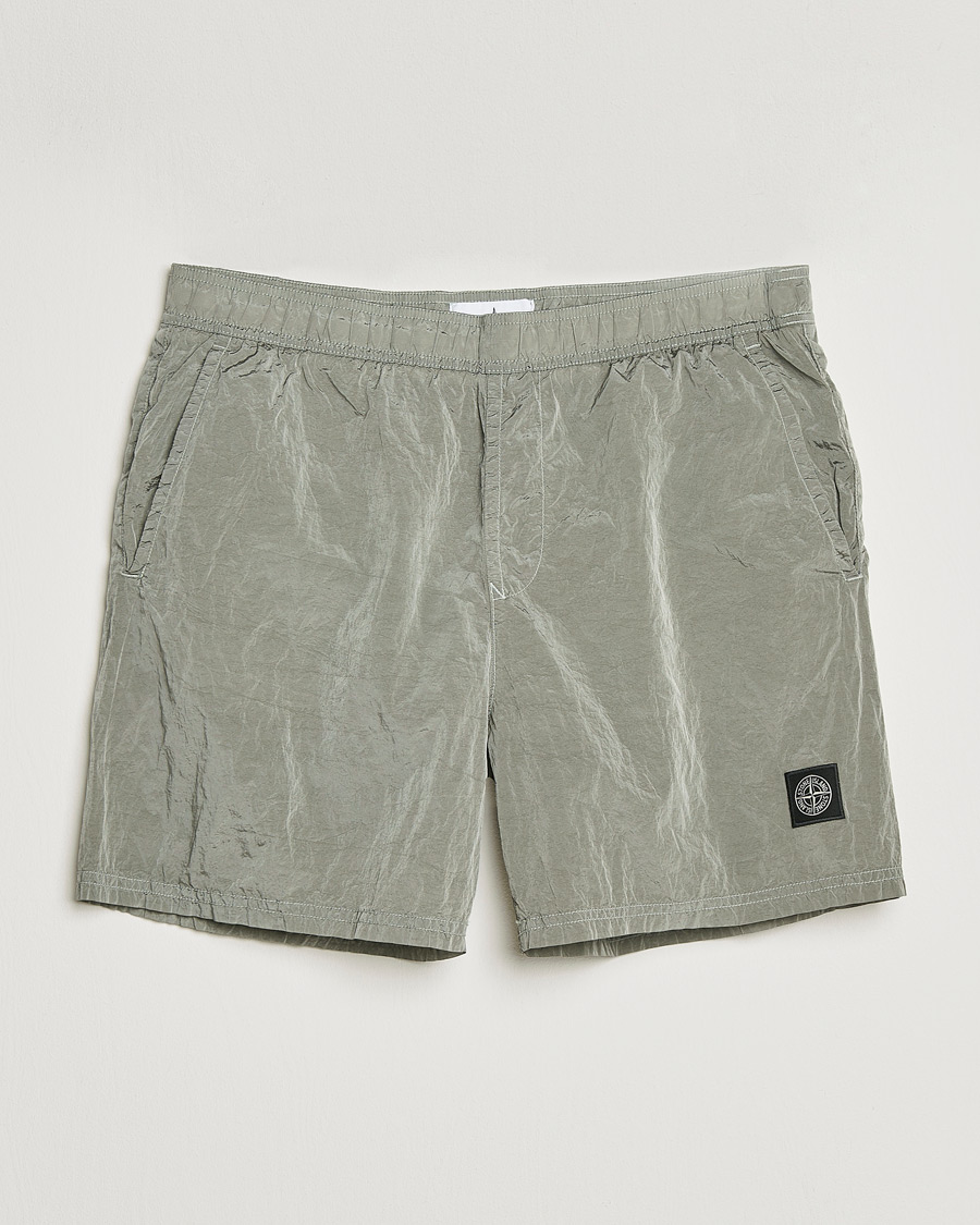 Homme | Maillots De Bain | Stone Island | Nylon Metal Econyl Swimshorts Pearl Grey