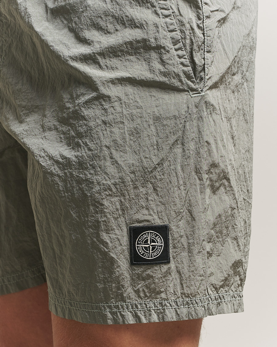 Homme | Maillots De Bain | Stone Island | Nylon Metal Econyl Swimshorts Pearl Grey