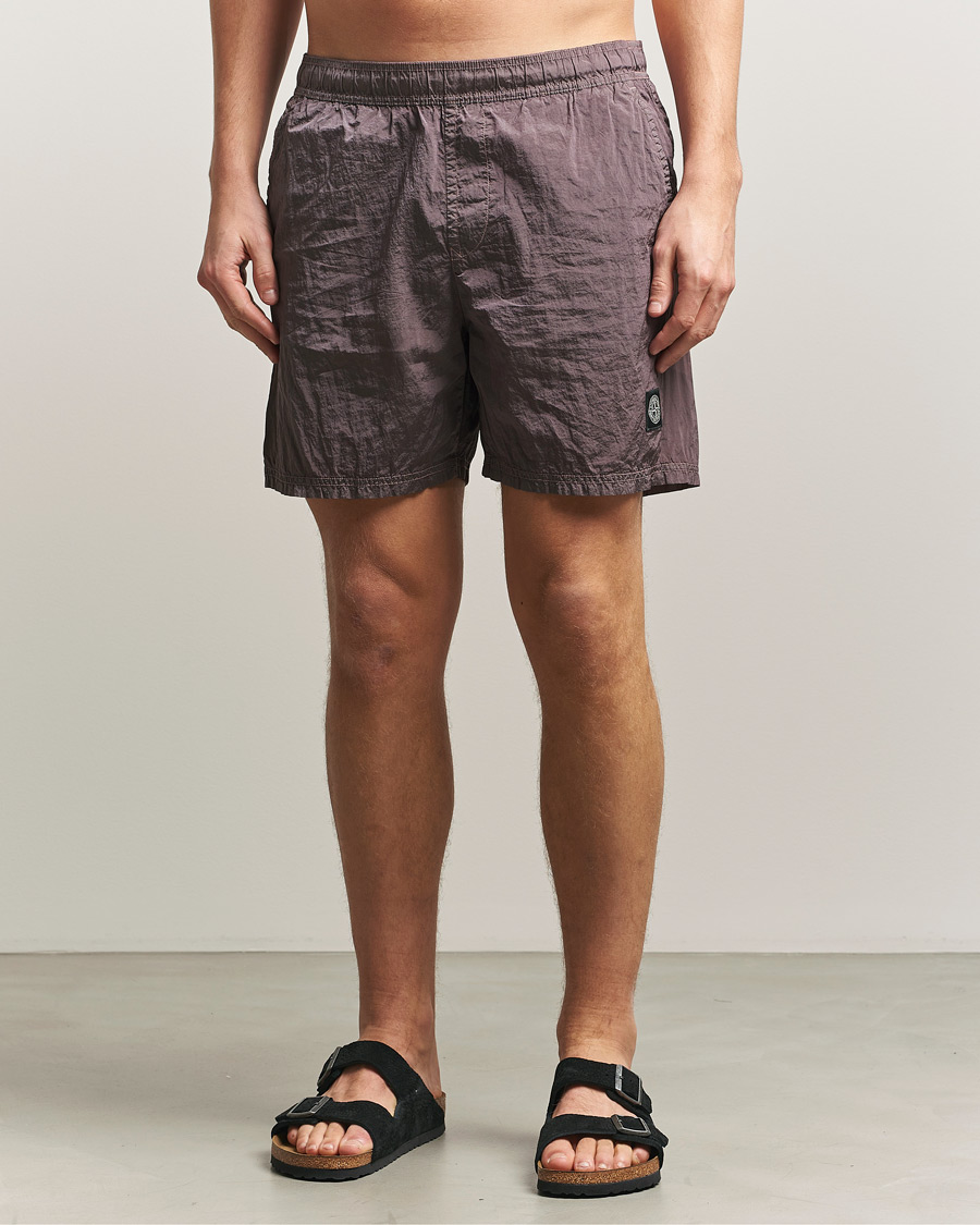 Homme | Maillots De Bain | Stone Island | Nylon Metal Econyl Swimshorts Purple Grey