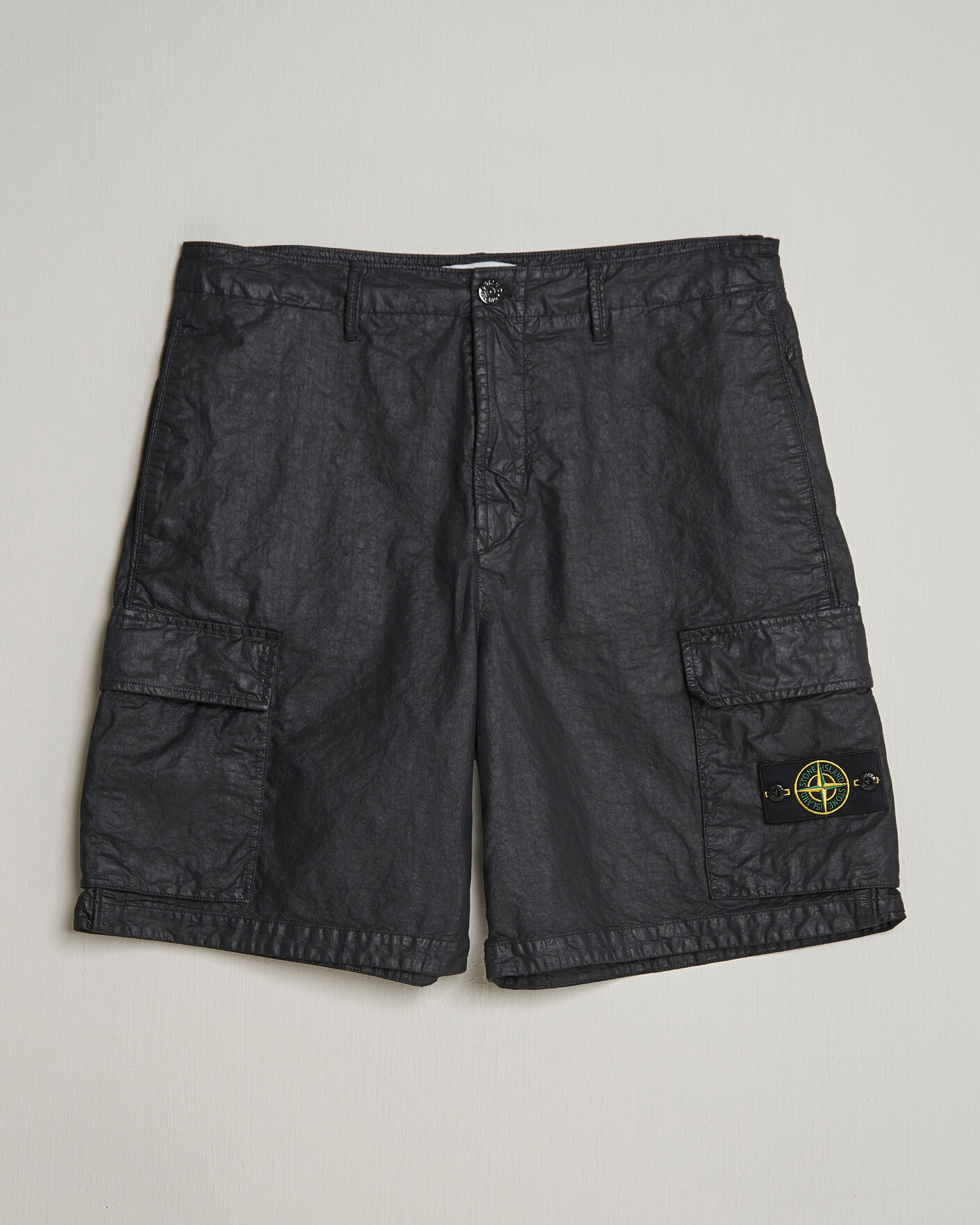 Homme | Shorts | Stone Island | Nylon Panama Cargo Shorts Black