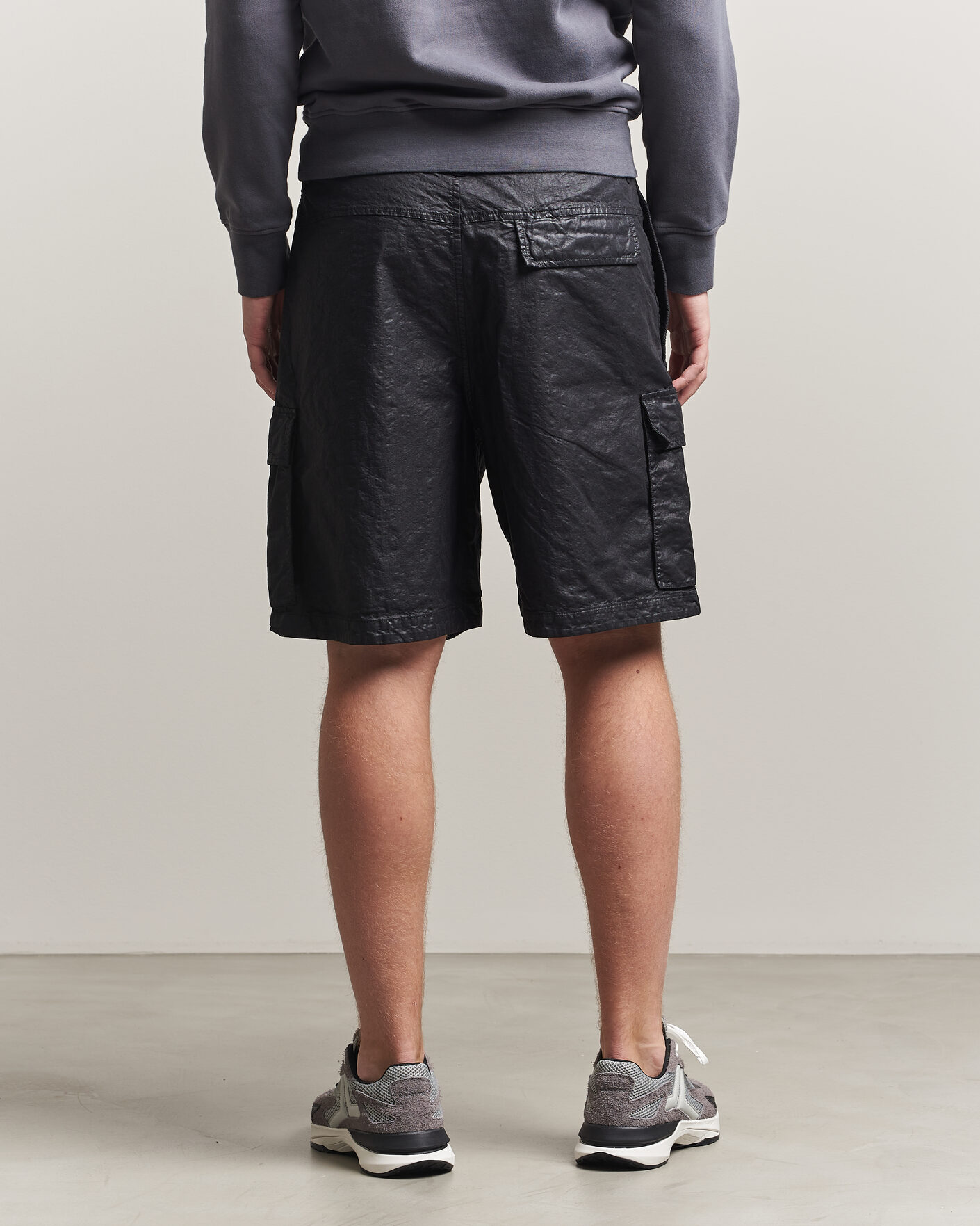 Homme | Shorts | Stone Island | Nylon Panama Cargo Shorts Black