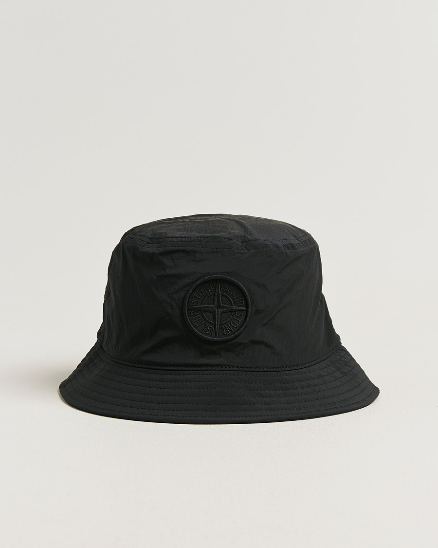 Homme | Bobs Et Casquettes | Stone Island | Nylon Metal Bucket Hat Black