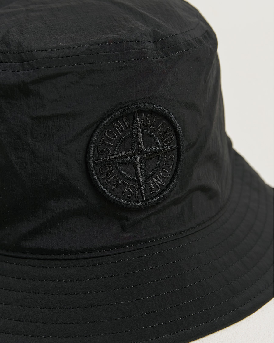 Homme | Bobs Et Casquettes | Stone Island | Nylon Metal Bucket Hat Black