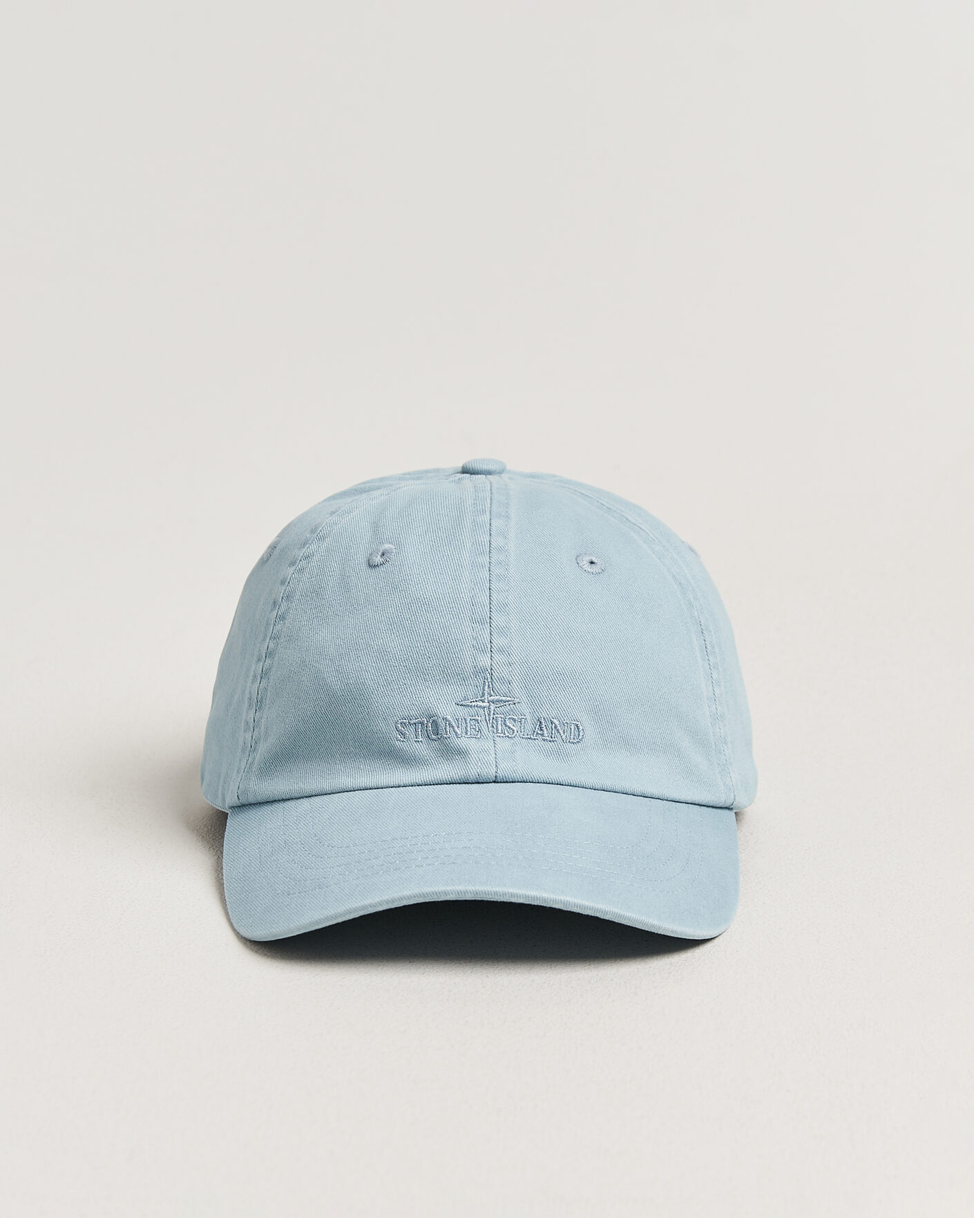 Homme | Bobs Et Casquettes | Stone Island | Cotton Gabardine Cap Dusty Blue