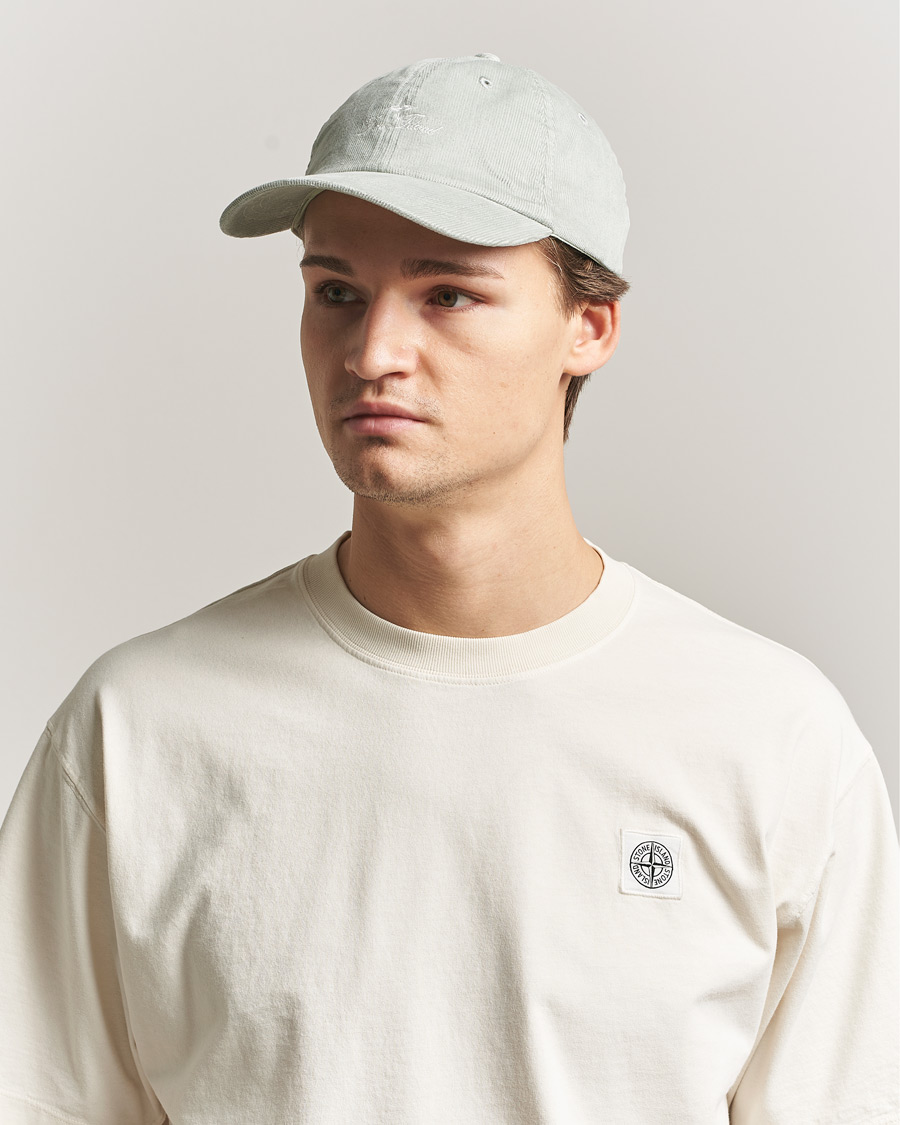 Homme | Bobs Et Casquettes | Stone Island | Micro Cord Cotton Cap Sage