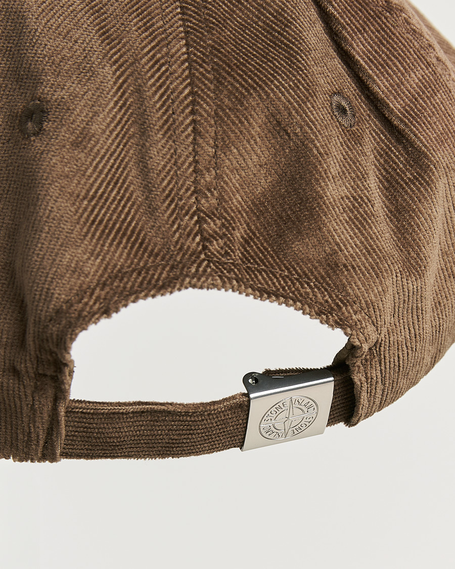 Homme | Bobs Et Casquettes | Stone Island | Micro Cord Cotton Cap Umber