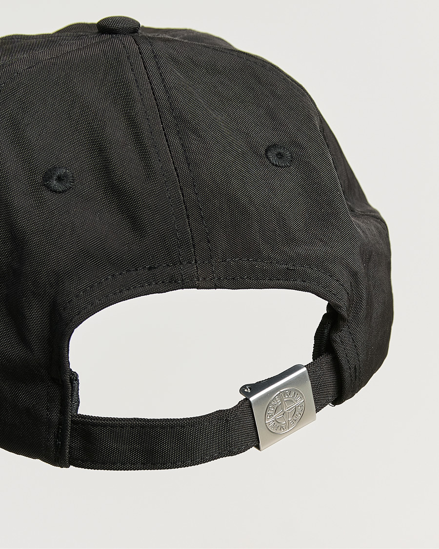 Homme | Bobs Et Casquettes | Stone Island | Nylon Oxford Cap Black